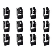 Simpson Strong-Tie Simpson Strong Tie APLH24R Outdoor Accents ZMAX, Black Light Joist Hanger for 2x4 Rough, 12PK APLH24R-12